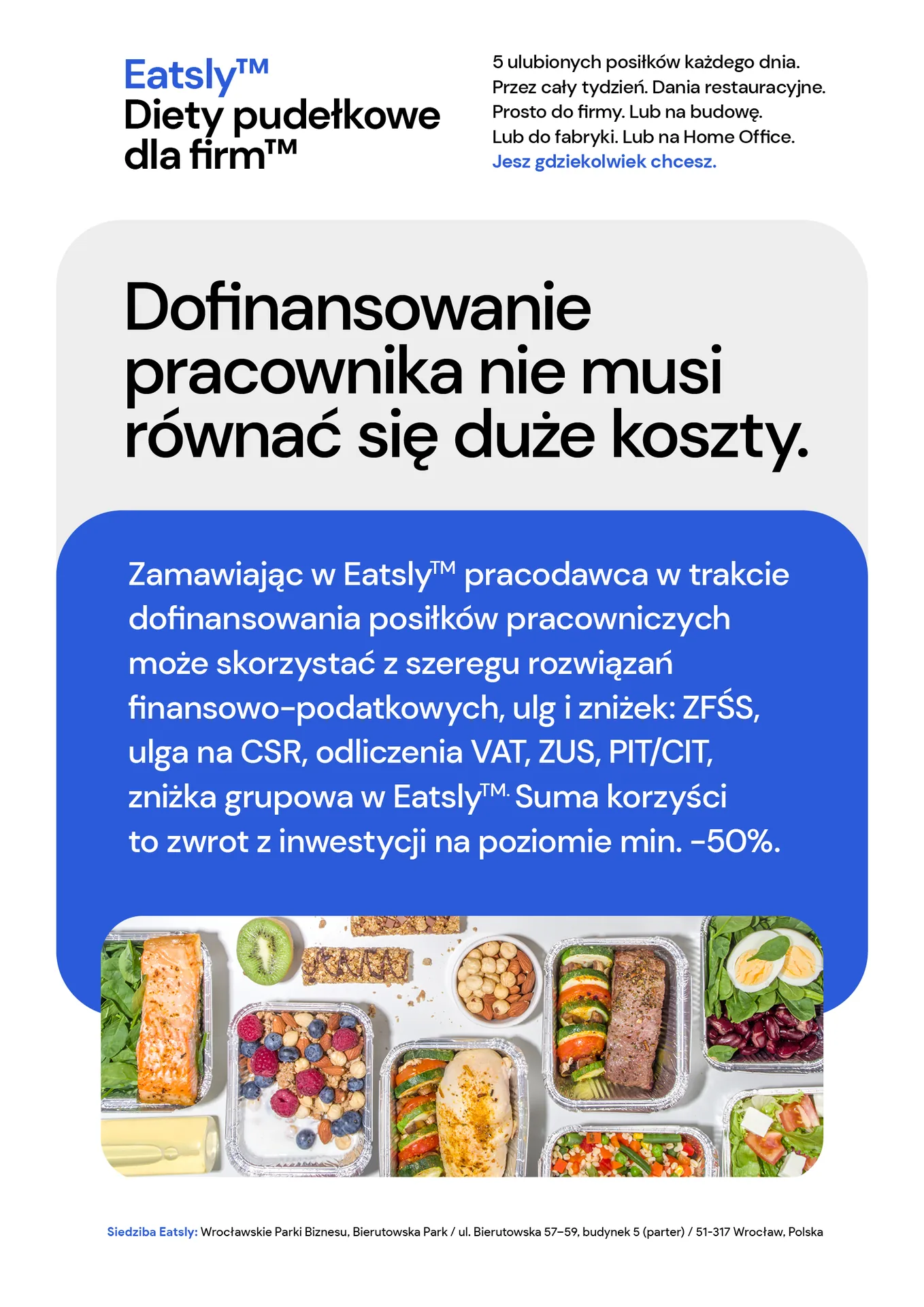 Korzyści pakietu Eatsly