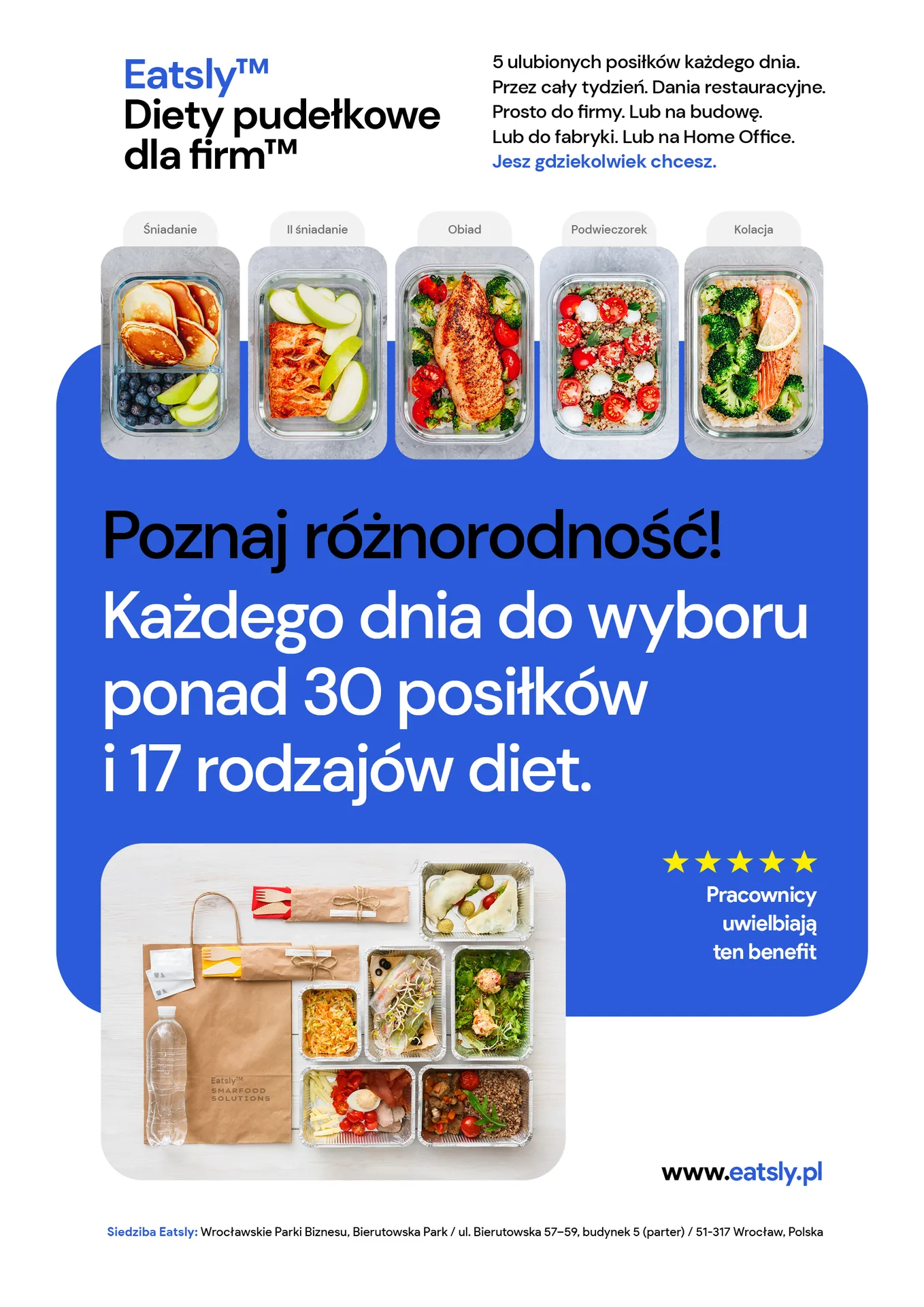 Pakiet pięciu posiłków Eatsly